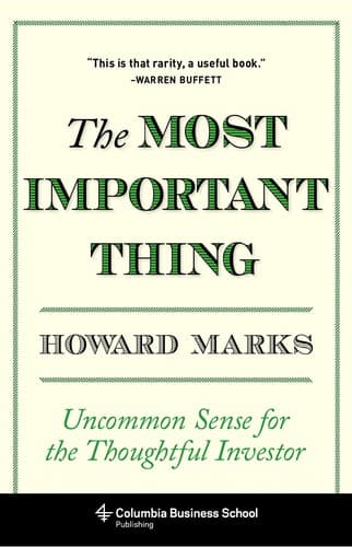 The Most Important Thing cover